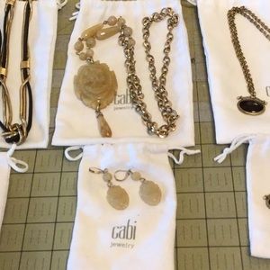 NWOT CAbi #2092 & #2091 Cameo Necklace and earring Set